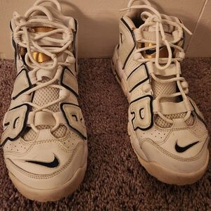 Nike Kids Cream and Black Sneakers